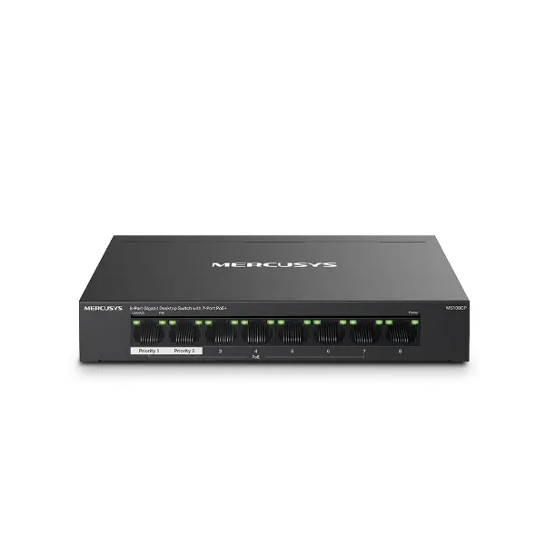 Mercusys MS105GP PoE switch de 8 Portas